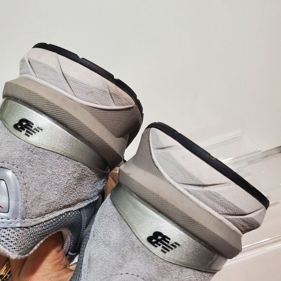 New Balance 990v5 Mens 12D Running Shoes M990GL5 Made in USA Gray Sneakers 46.5 - Picture 6 of 10